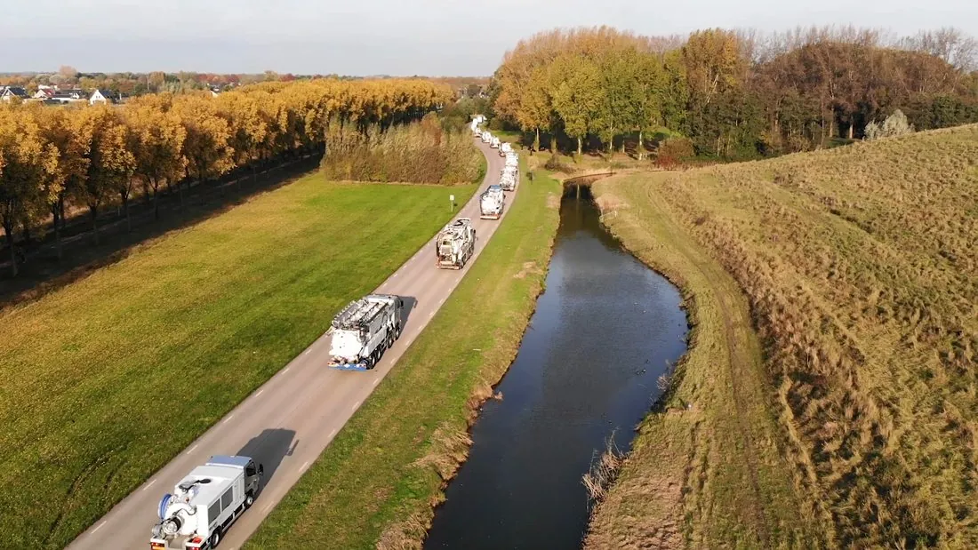 Rioolwerk in het groen